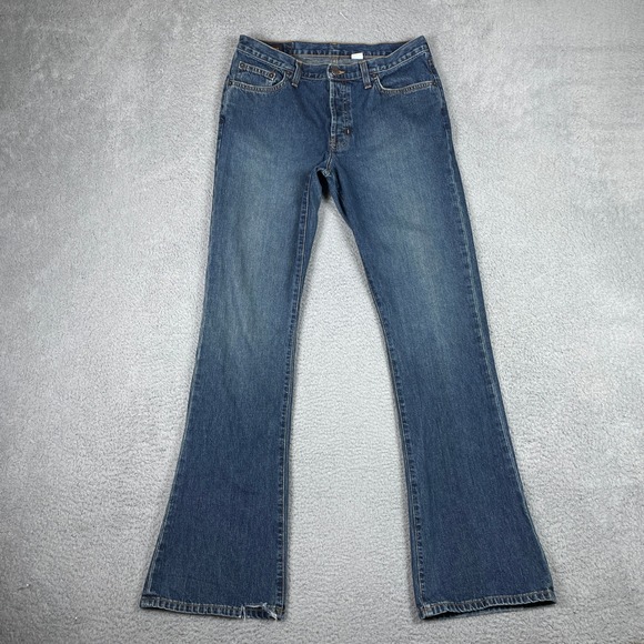 Abercrombie & Fitch Other - Vintage Abercrombie & Fitch Bootcut Jeans Mens 30x34 Blue Preppy Button Fly 90s